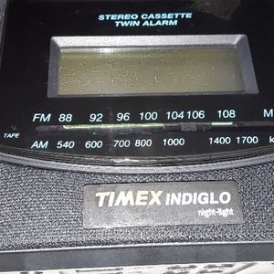 Timex Indiglo Night Light Stereo Cassette Radio